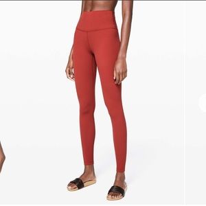 Lululemon Align leggings 28 inches cayenne